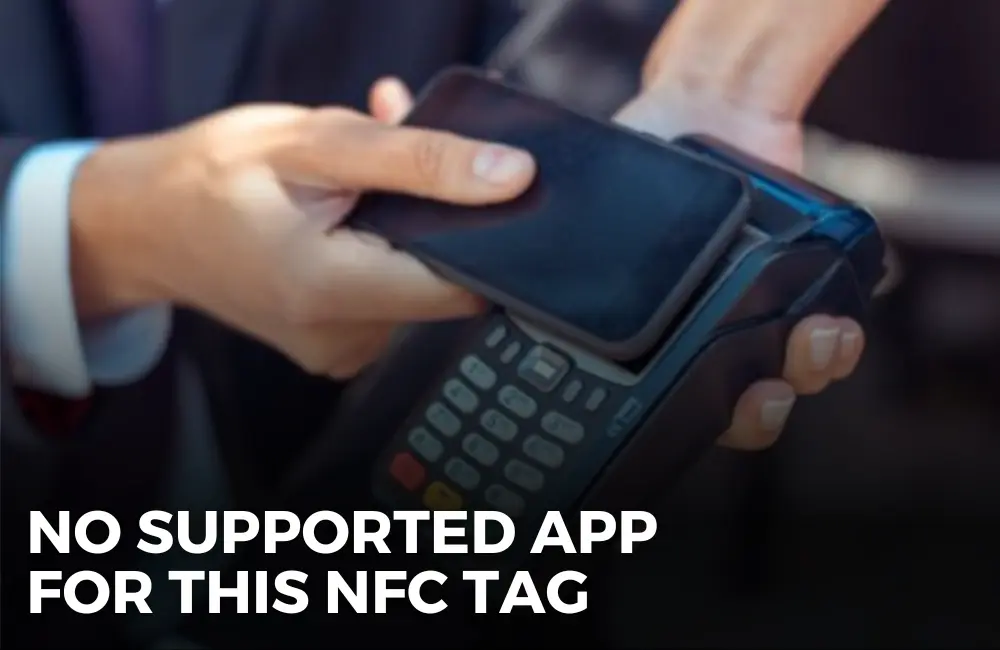 No supported app for this NFC tag