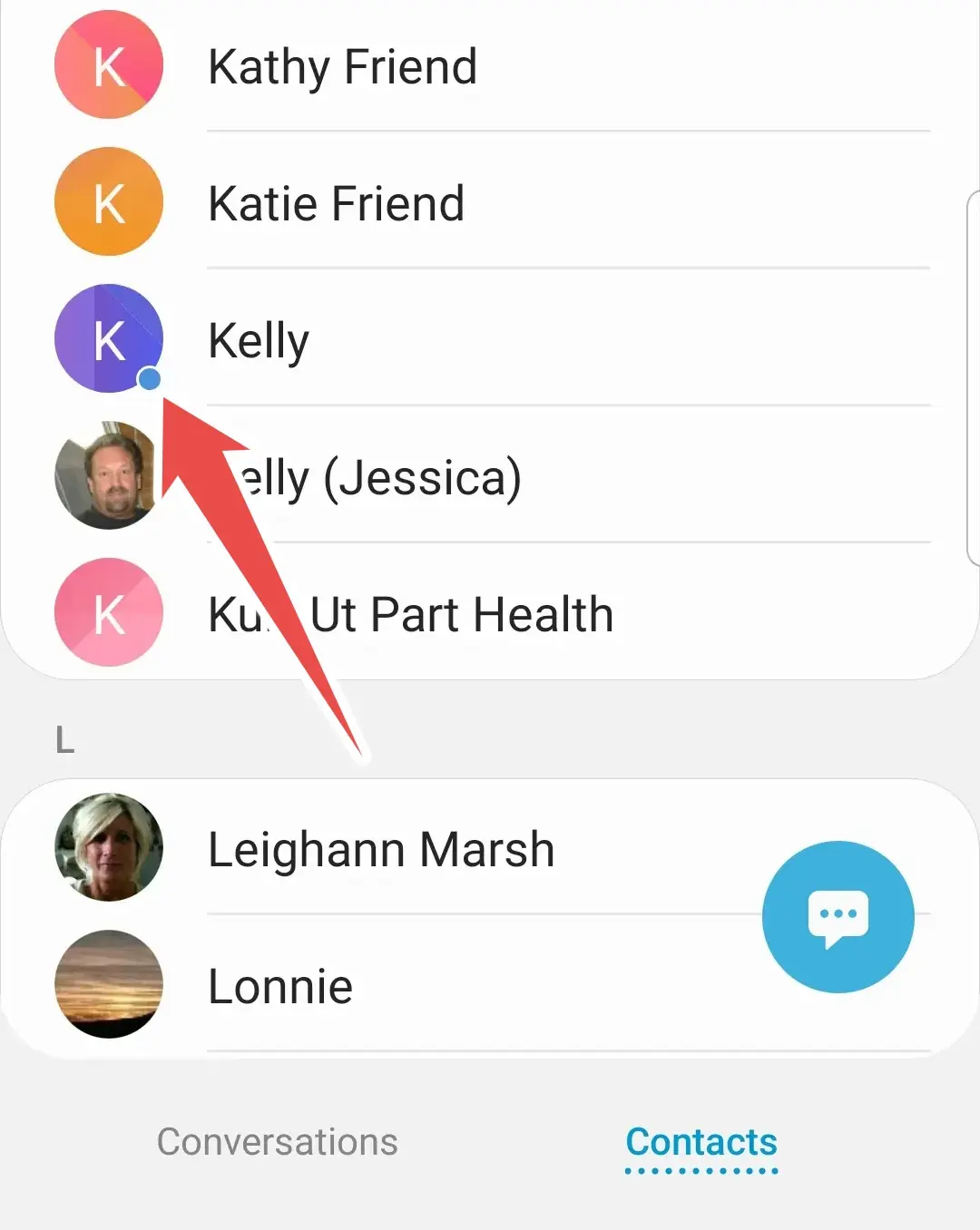 What Does The Blue Dot Mean On Samsung Contacts? - Tech Geekish