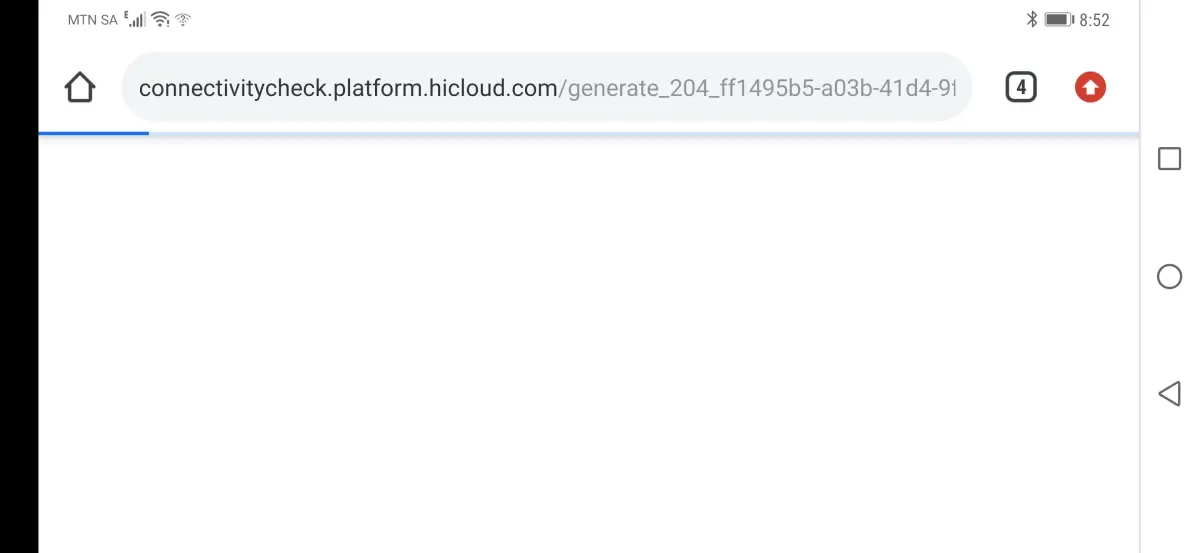 Connectivitycheck.platform.hicloud issues