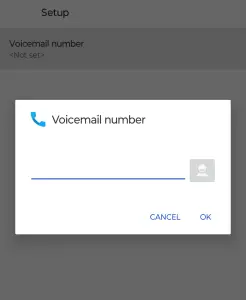 Enter Voicemail Number